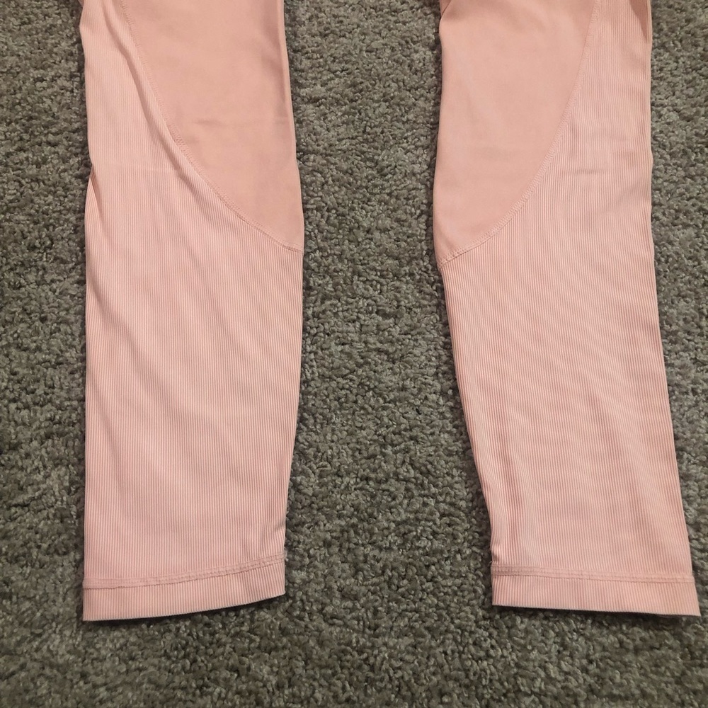 90 DEGREE BY REFLEX Stone Wash High Rise Leggings Putty Pink Wash Size Large - Picture 5 of 12